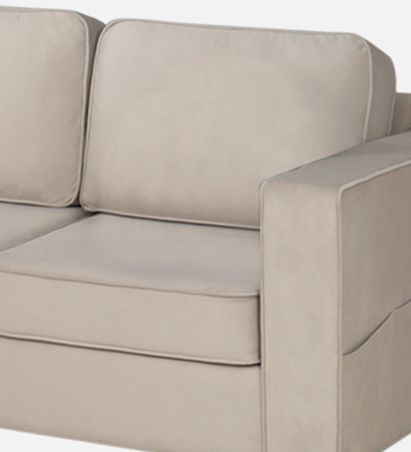 Aristocrat Velvet 2 Seater Sofa in Camel Beige Colour