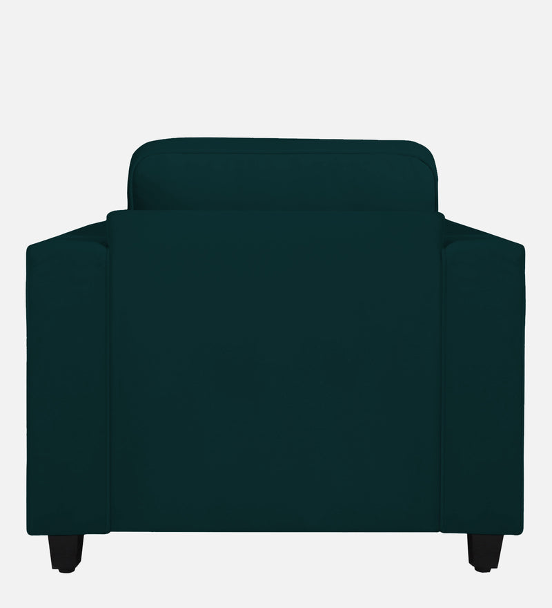 Aristocrat Velvet 1 Seater Sofa in Emerald Green Colour