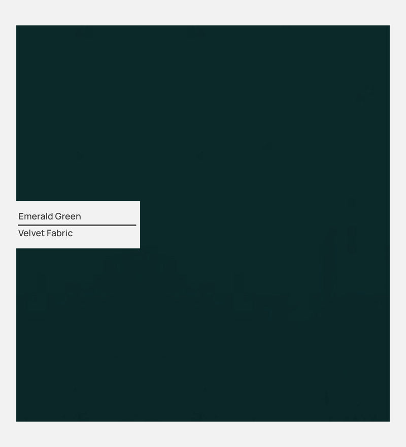 Aristocrat Velvet LHS 5 Seater Sectional Sofa in Emerald Green Colour