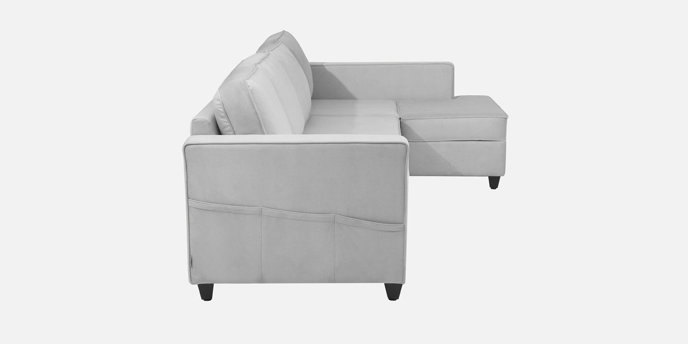Aristocrat Velvet 6 Seater Sectional Sofa RHS