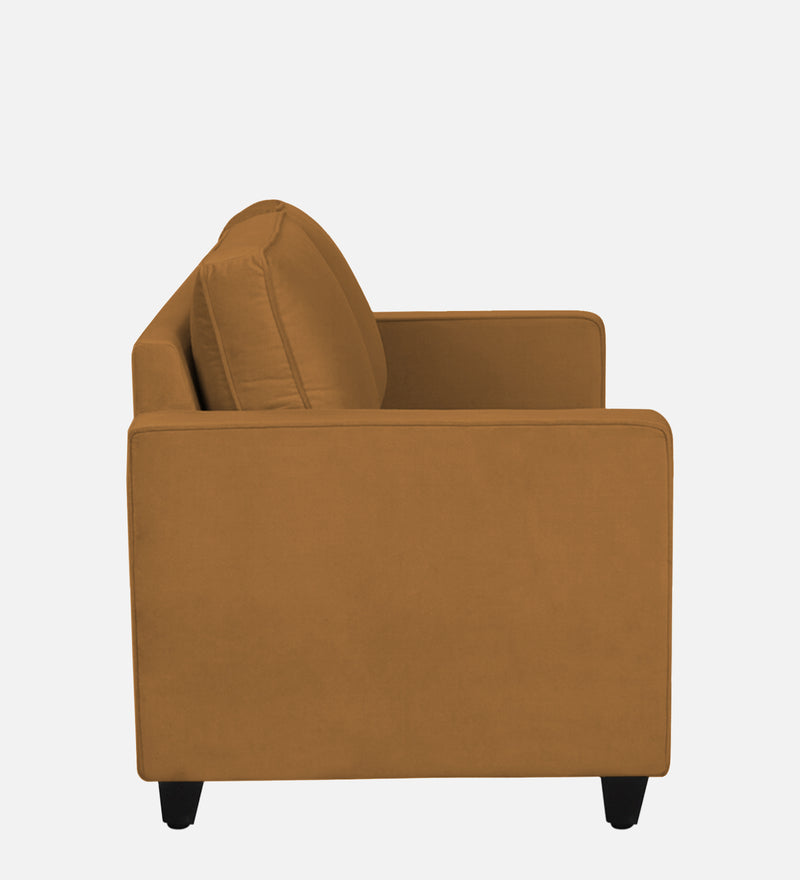 Aristocrat Velvet 1 Seater Sofa in Mocha Colour