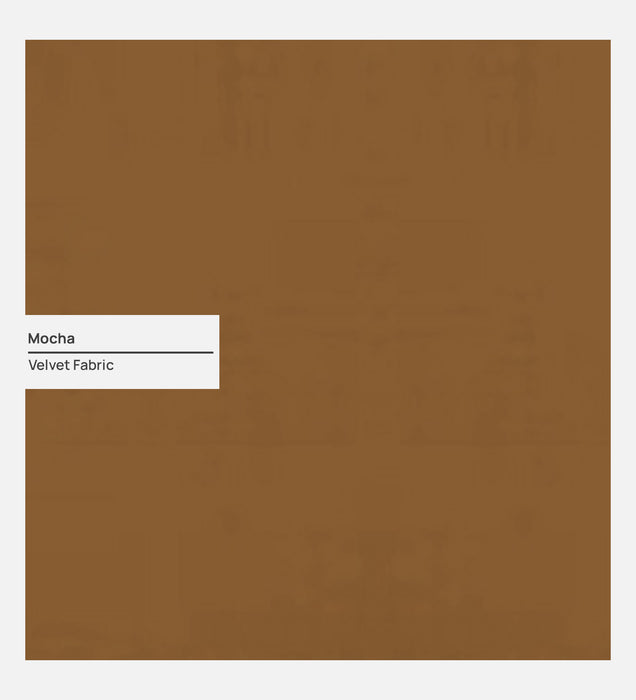 Aristocrat Velvet 1 Seater Sofa in Mocha Colour