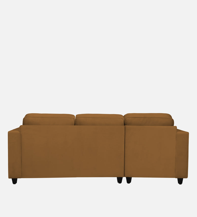 Aristocrat Velvet LHS 5 Seater Sectional Sofa in Mocha Colour