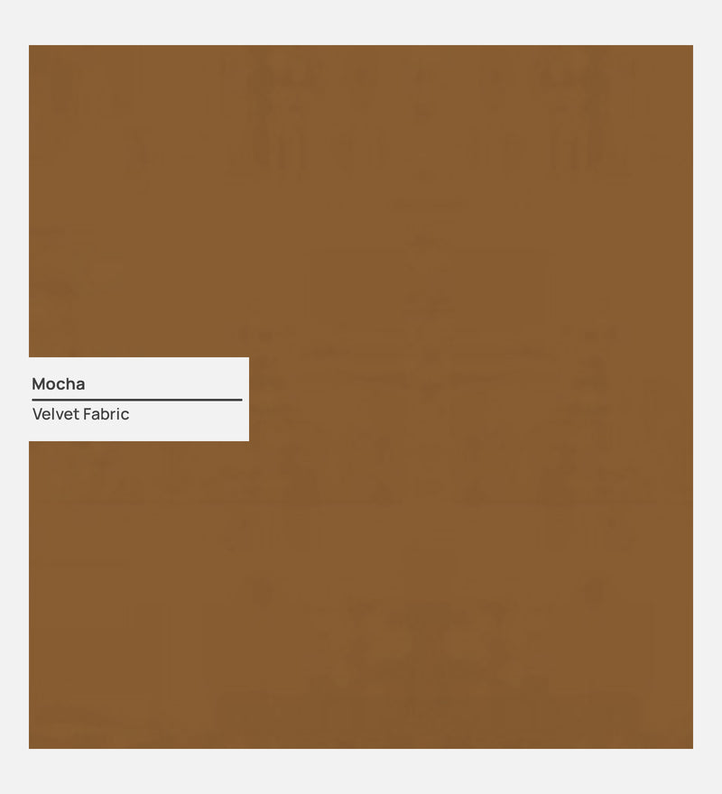 Aristocrat Velvet LHS 5 Seater Sectional Sofa in Mocha Colour