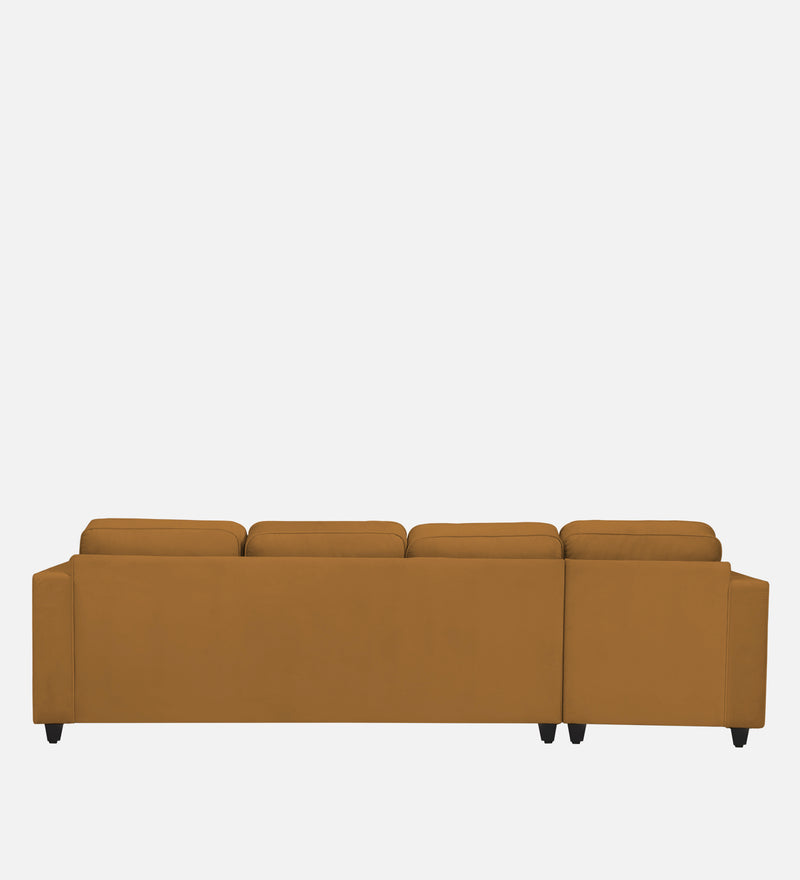 Aristocrat Velvet LHS 6 Seater Sectional Sofa in Mocha Colour