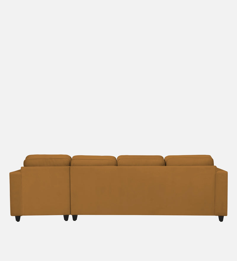 Aristocrat Velvet RHS 6 Seater Sectional Sofa in Mocha Colour
