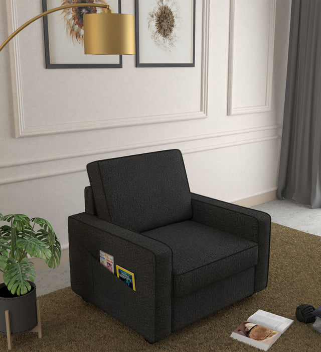 Aristo comfortable Fabric 1 Seater Sofa