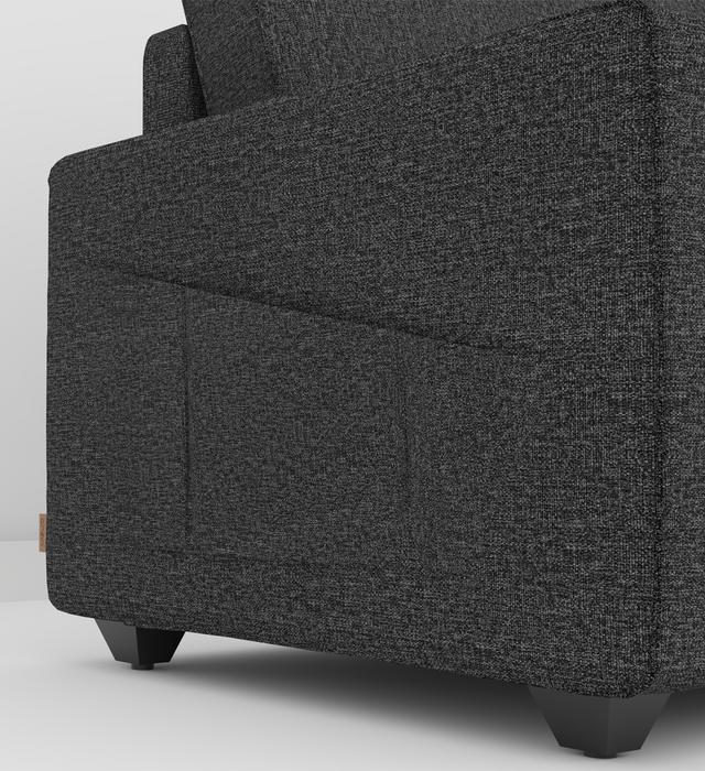 Aristo comfortable Fabric 1 Seater Sofa