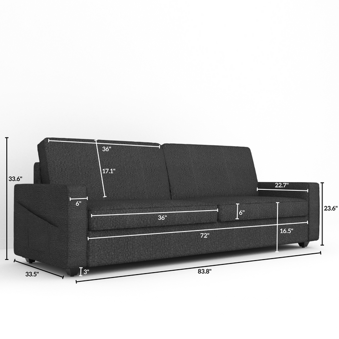 Aristo comfortable Fabric 1 Seater Sofa