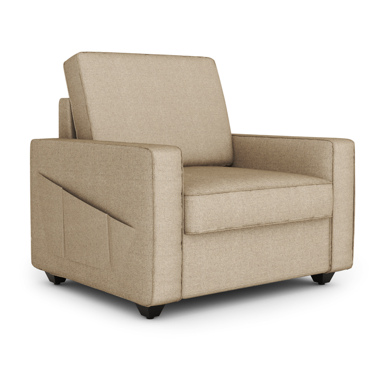 Aristo comfortable Fabric 1 Seater Sofa