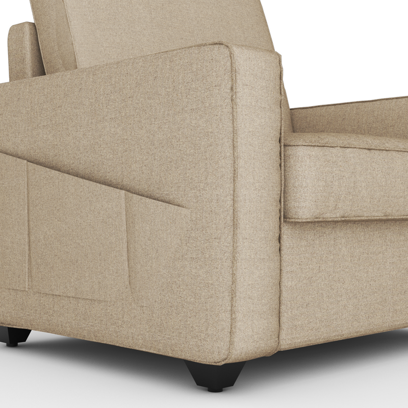 Aristo comfortable Fabric 1 Seater Sofa