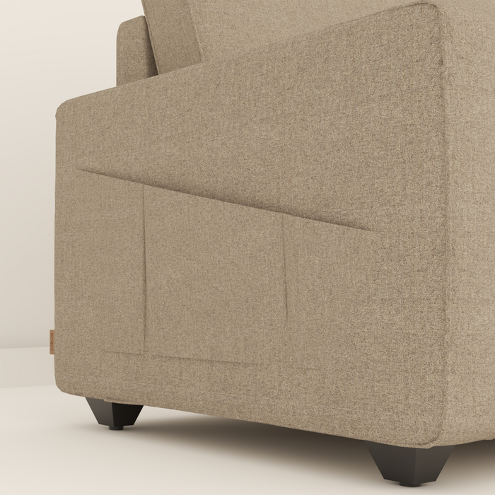 Aristo comfortable Fabric 1 Seater Sofa