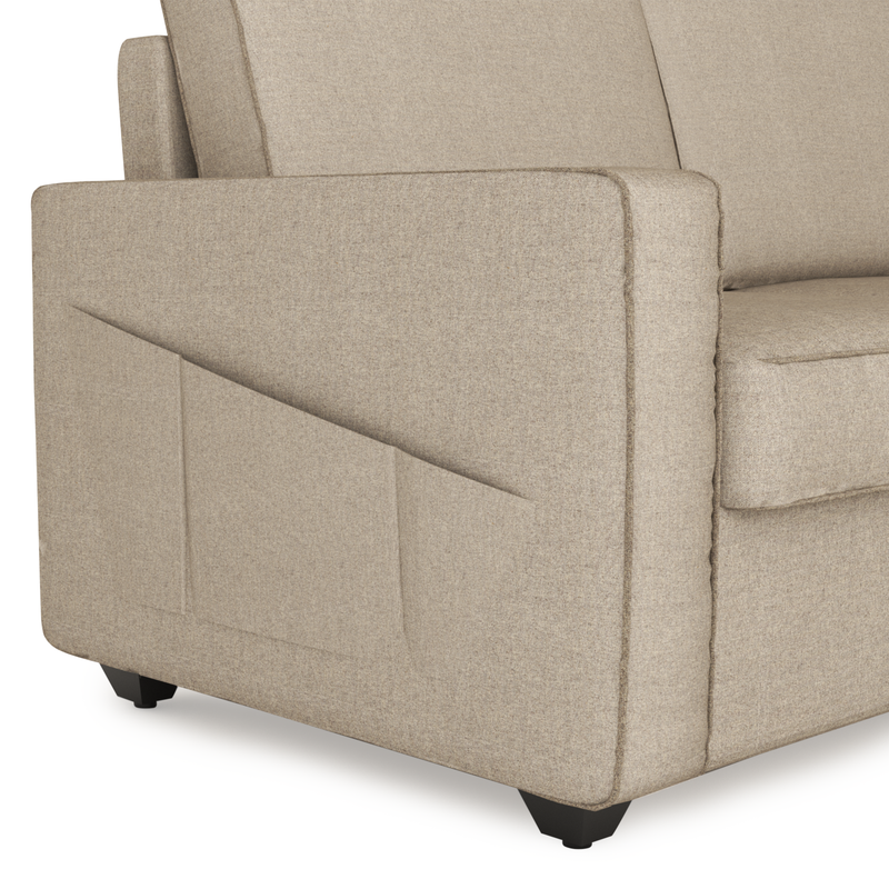 Aristo comfortable Fabric 1 Seater Sofa