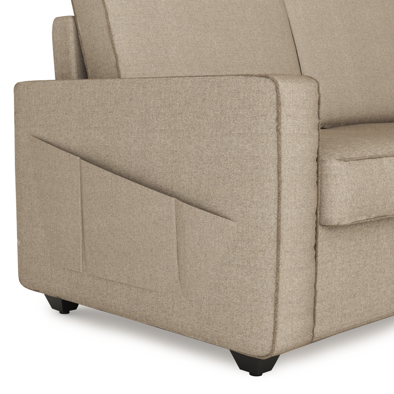 Aristo comfortable Fabric 1 Seater Sofa