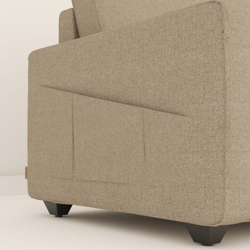 Aristo comfortable Fabric 1 Seater Sofa