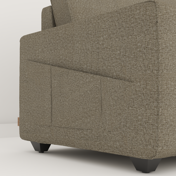Aristo comfortable Fabric 1 Seater Sofa