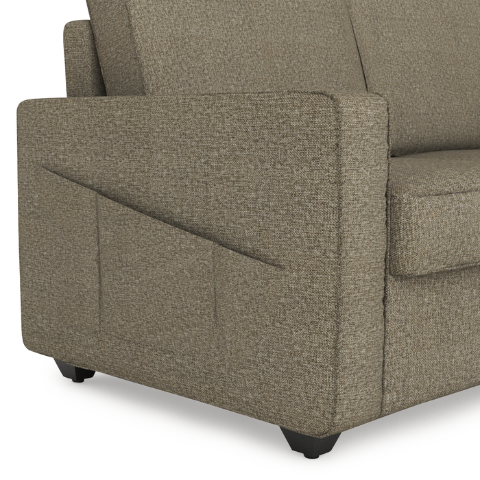 Aristo comfortable Fabric 1 Seater Sofa