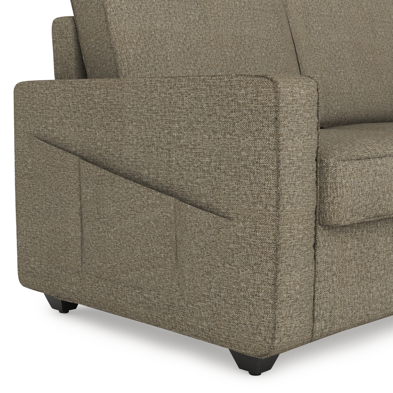 Aristo comfortable Fabric 1 Seater Sofa