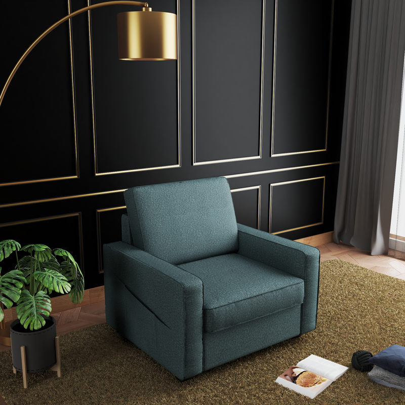 Aristo comfortable Fabric 1 Seater Sofa