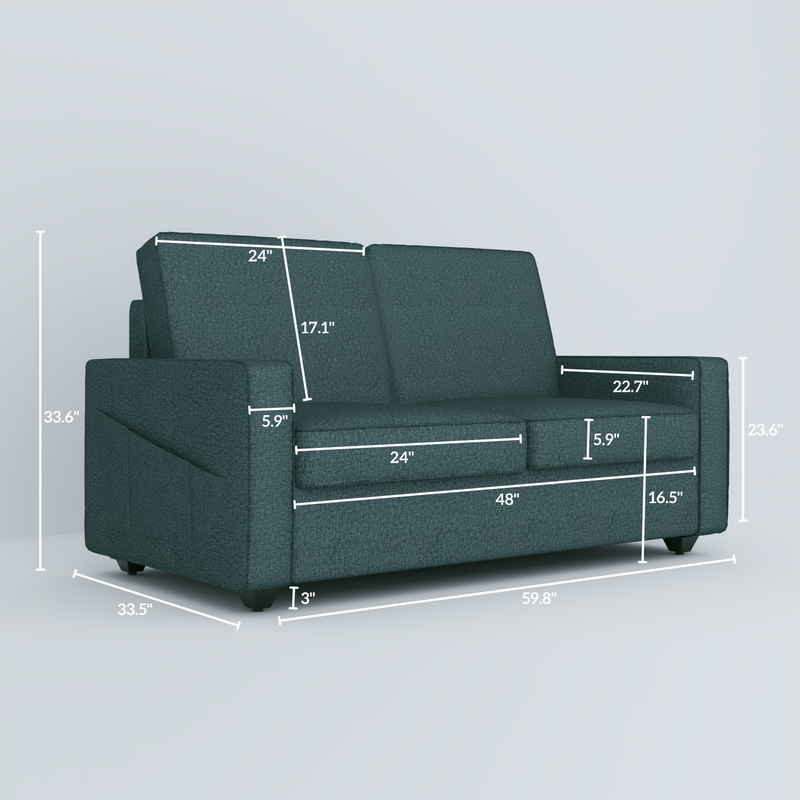 Aristo comfortable Fabric 1 Seater Sofa