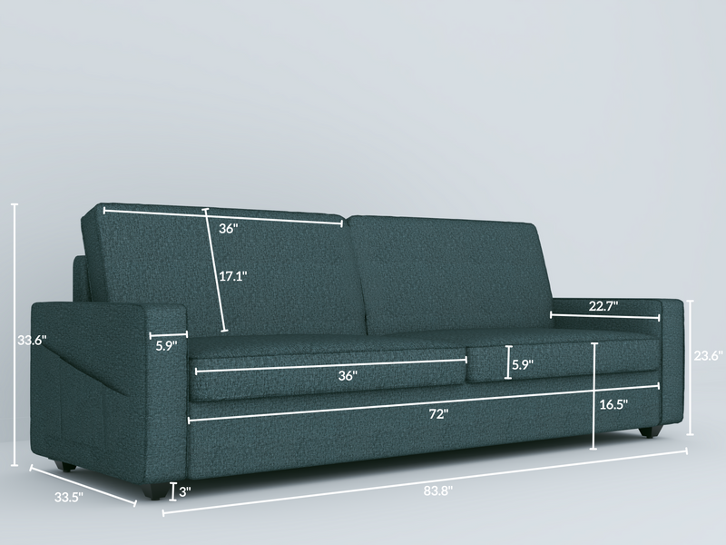 Aristo comfortable Fabric 1 Seater Sofa