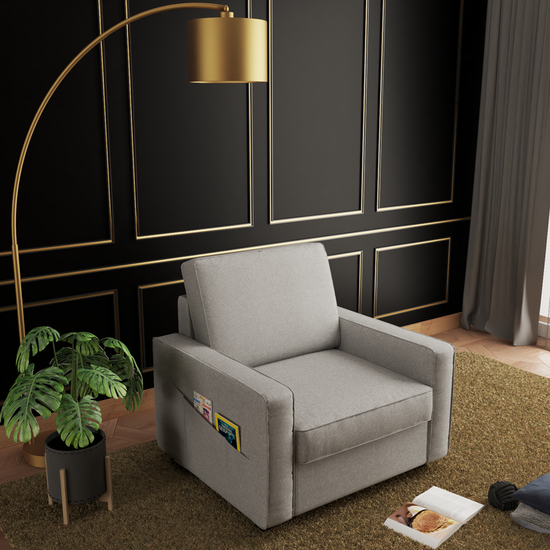 Aristo comfortable Fabric 1 Seater Sofa