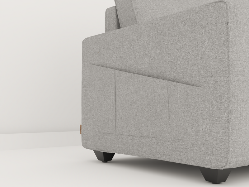 Aristo comfortable Fabric 1 Seater Sofa