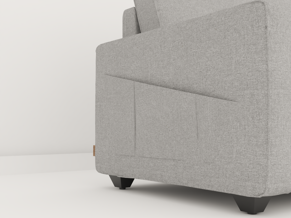 Aristo comfortable Fabric 1 Seater Sofa