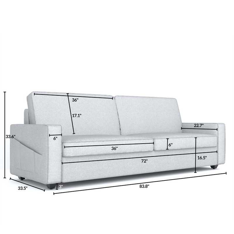 Aristo comfortable Fabric 1 Seater Sofa