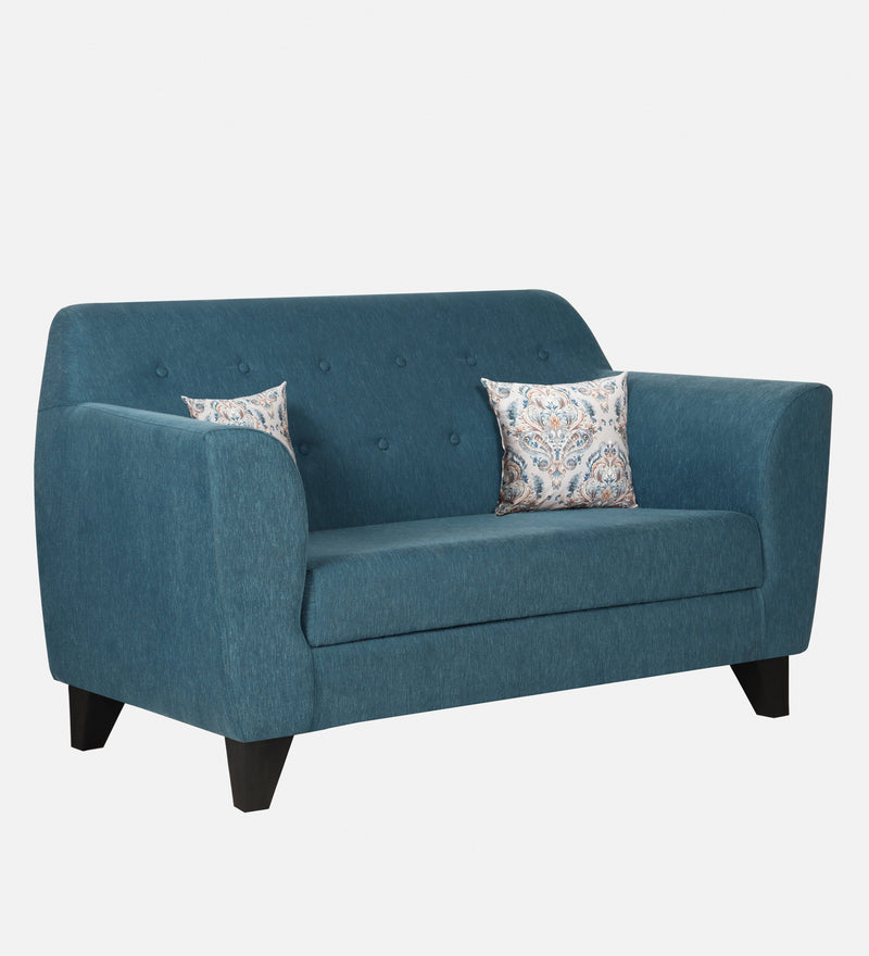 Bali Fabric 2 Seater Sofa In Blue Colour