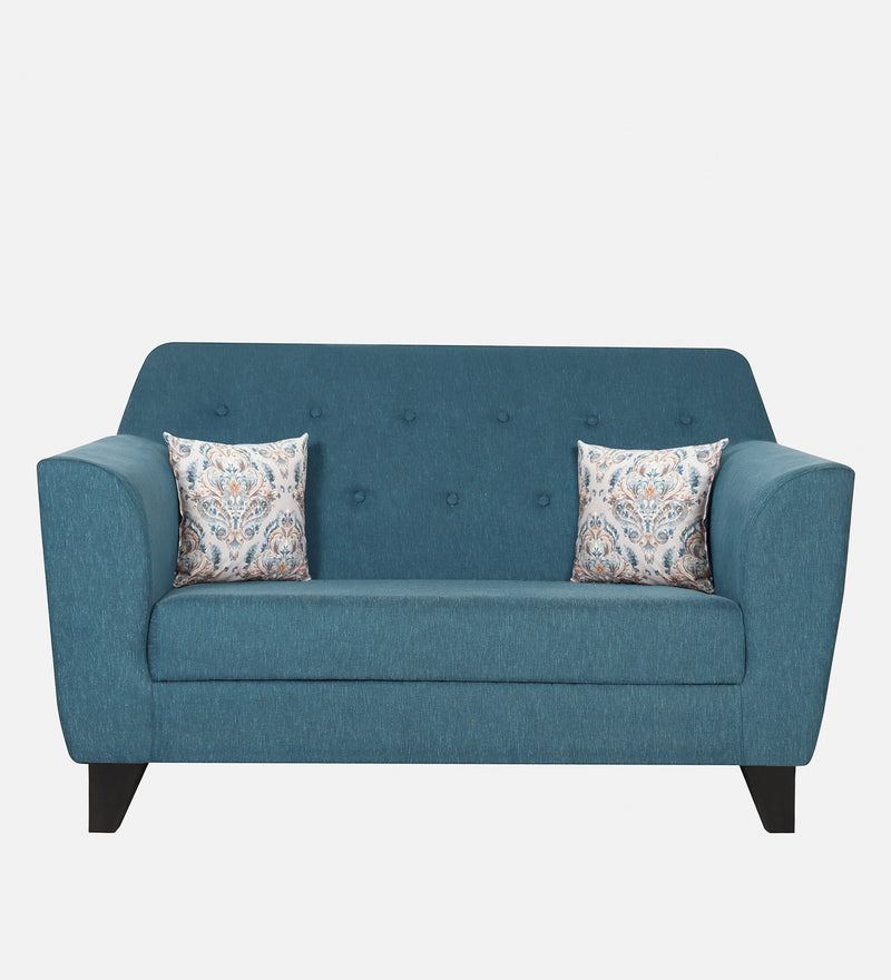 Bali Fabric 2 Seater Sofa In Blue Colour