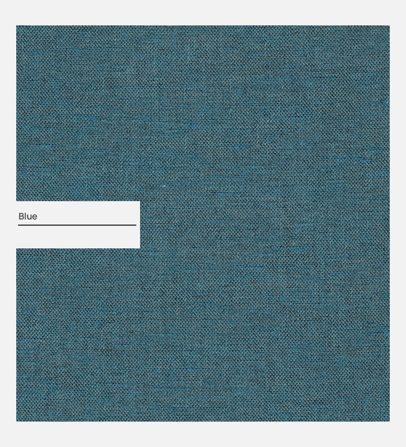 Bali Fabric 3 Seater Sofa In Blue Colour