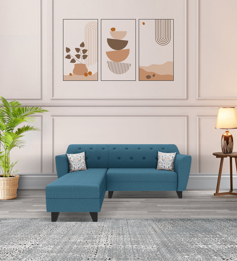Bali Fabric 5 Seater Sectional Sofa (Left Hand Side) Blue