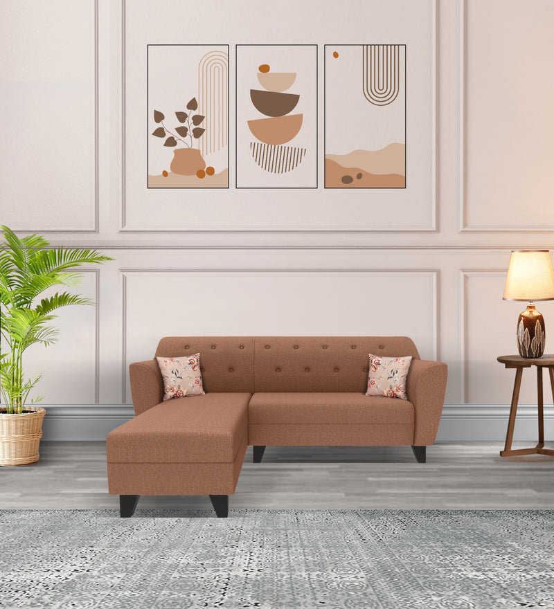 Bali Fabric 5 Seater Sectional Sofa (Left Hand Side) Brown
