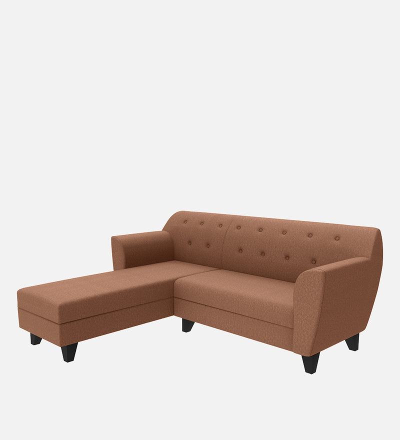 Bali Fabric 5 Seater Sectional Sofa (Left Hand Side) Brown