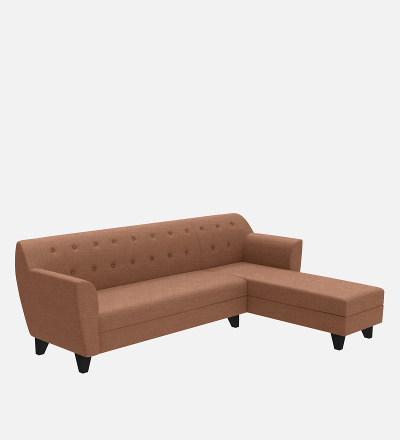 Bali Fabric 6 Seater Sectional Sofa (Right Hand Side) Brown