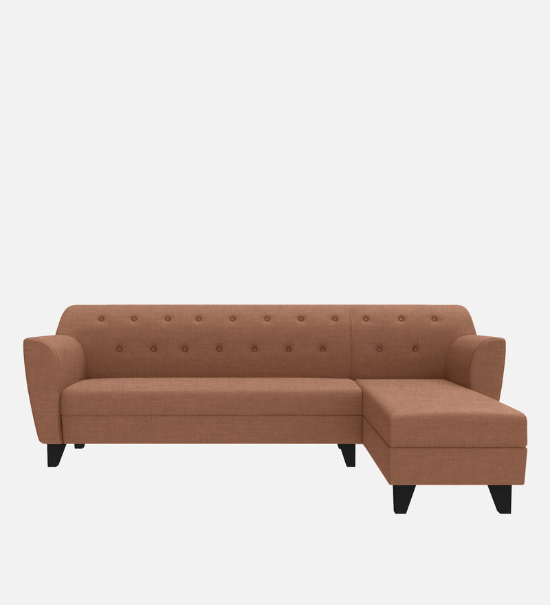 Bali Fabric 6 Seater Sectional Sofa (Right Hand Side) Brown