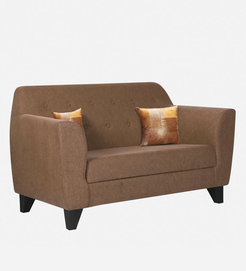 Bali Fabric 2 Seater Sofa In Brown Colour