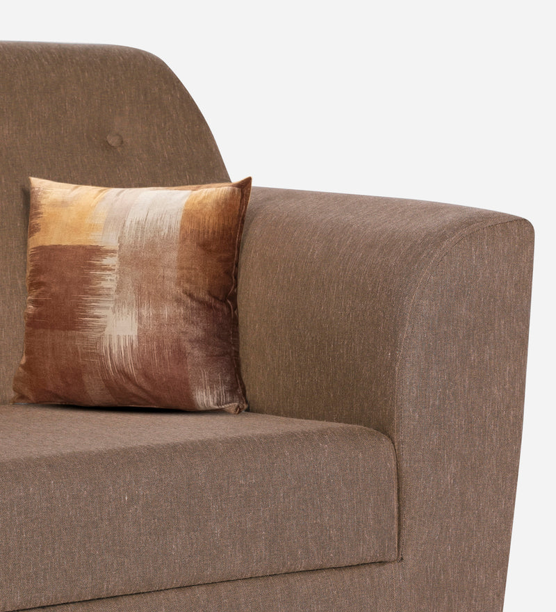 Bali Fabric 3 Seater Sofa In Brown Colour