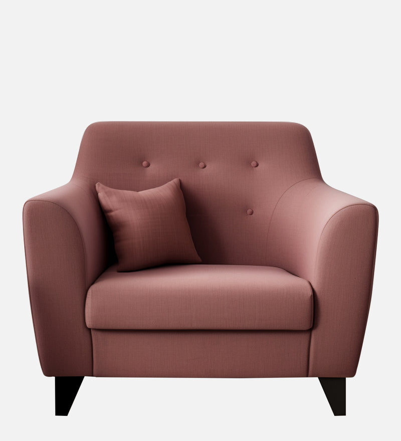 Bali Velvet 1 Seater Sofa in Berry Wine Colour