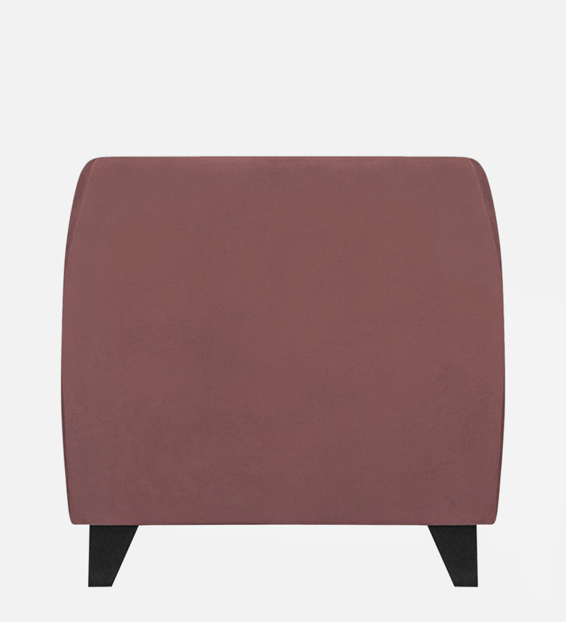 Bali Velvet 1 Seater Sofa in Berry Wine Colour