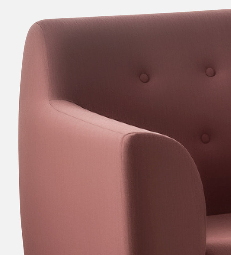 Bali Velvet 1 Seater Sofa in Berry Wine Colour