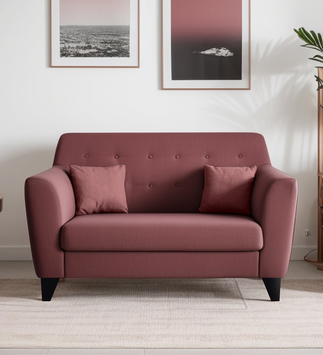 Bali Velvet 2 Seater Sofa in Berry Wine Colour