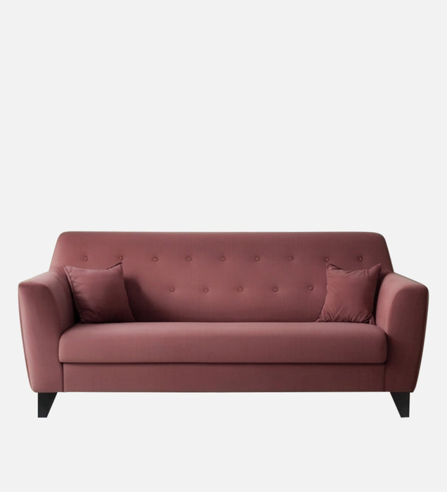 Bali Velvet 3 Seater Sofa in Berry Wine Colour