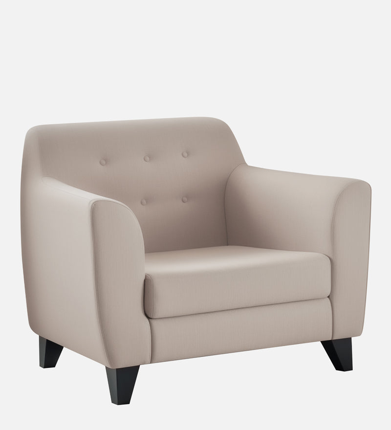 Bali Velvet 1 Seater Sofa in Camel Beige Colour