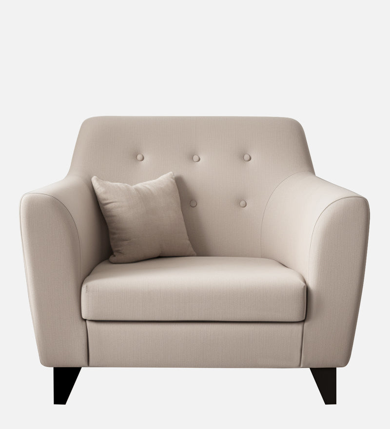 Bali Velvet 1 Seater Sofa in Camel Beige Colour