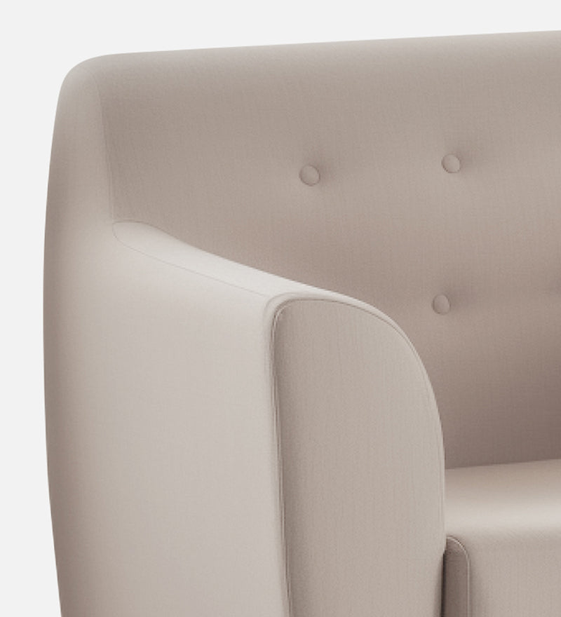 Bali Velvet 1 Seater Sofa in Camel Beige Colour