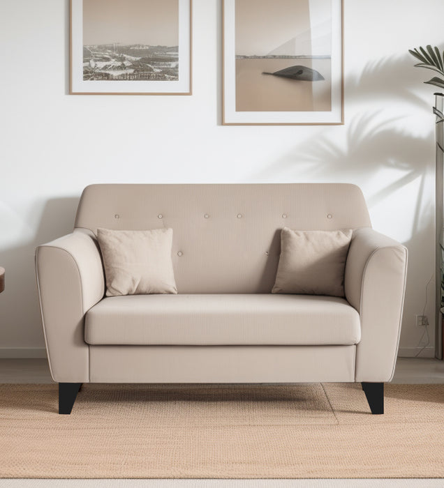 Bali Velvet 2 Seater Sofa in Camel Beige Colour