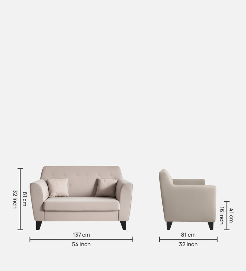 Bali Velvet 2 Seater Sofa in Camel Beige Colour