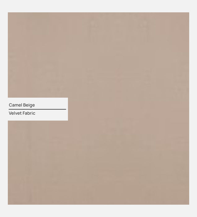 Bali Velvet 2 Seater Sofa in Camel Beige Colour